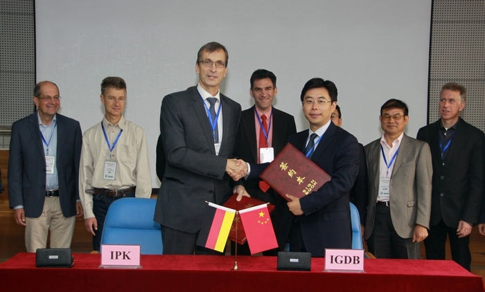 Memorandum of Scientific Cooperation between IPK and IGDB Signed